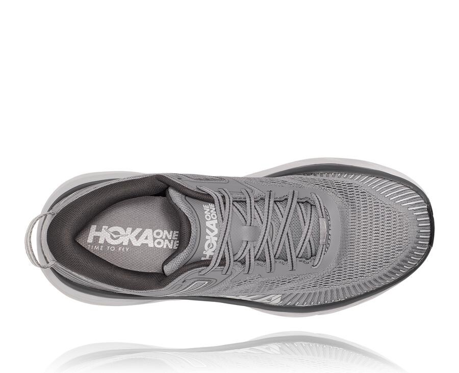 Hoka One One Tenisky Panske Siva - Bondi 7 - 82046-QTWP